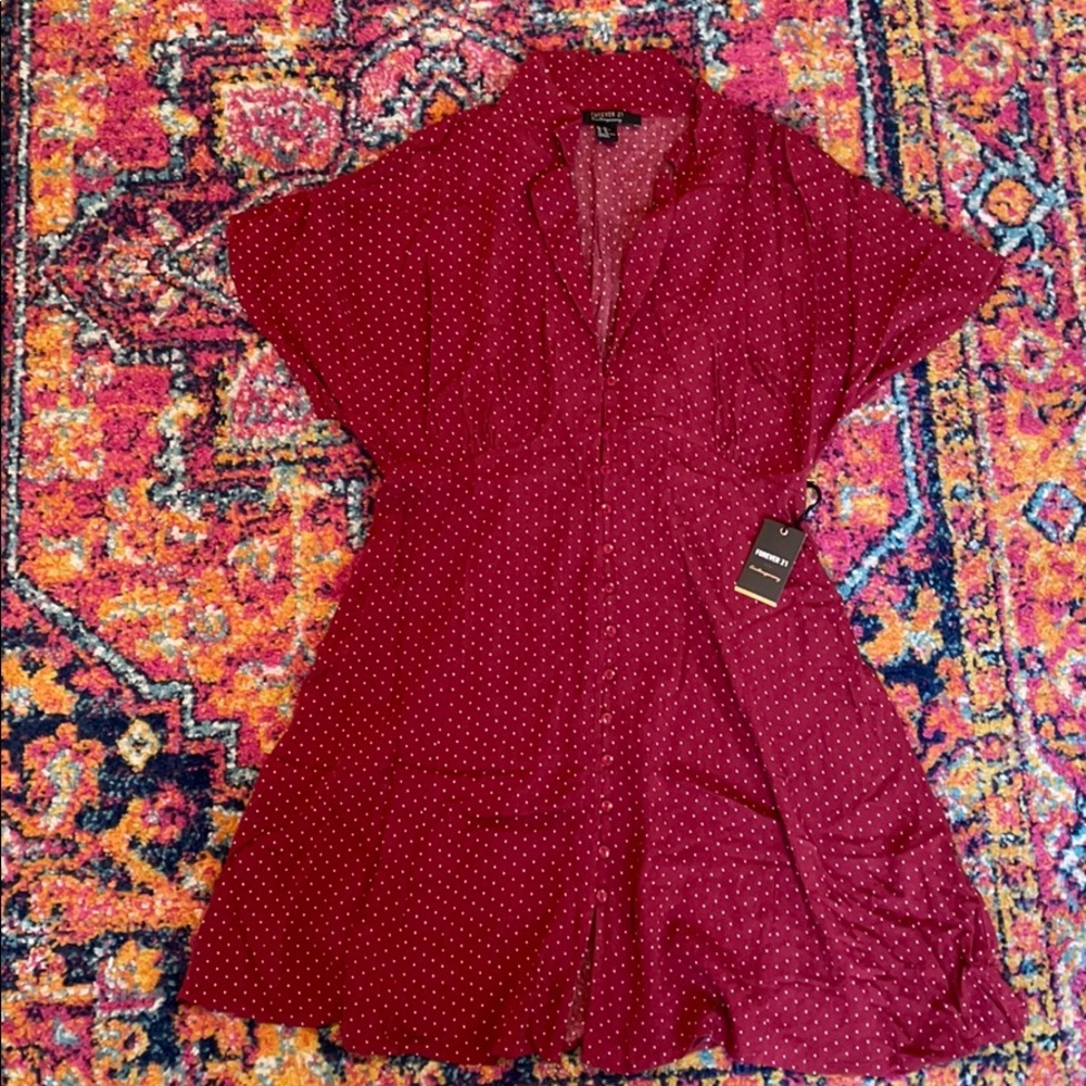 Button Up Flowy Dress